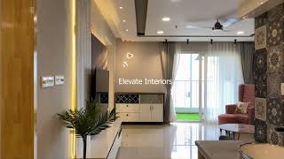 3BHK Luxury interiors Hyderabad  Moroccan Tiles  Rainbow Headboard  Elevate Interiors [upl. by Etnomed299]