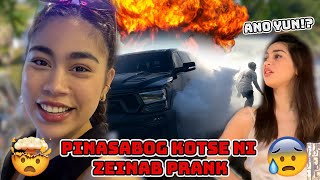 PINASABOG KOTSE NI ZEINAB PRANK [upl. by Mide]