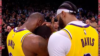 LeBron James amp Lonnie Walker IV Share a Moment after Game 4 Win [upl. by Rosane308]