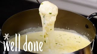 How To Make Beer Cheese Fondue  Recipe  Well Done [upl. by Aziza]