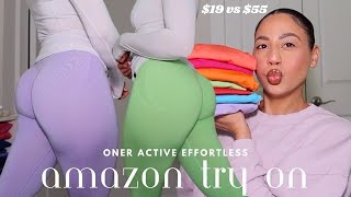 GIRL … THESE ONER ACTIVE AMAZON LEGGINGS ARE THE OG EFFORTLESS🤭 summer activewear try on  review [upl. by Akcinahs904]