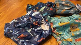 BISENKID 6 Packs Waterproof Plastic Pants for Toddlers for Plastic Pants Review [upl. by Sone718]