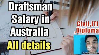 Draftsman job in Australia Salary RequirementsAll details [upl. by Ekeiram734]