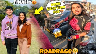 Roadrage with Angry Girl😤 Ladkii kee Gadii thook de🥵 Finally parul ka sath Sab theek hogaya☺️ [upl. by Colt]