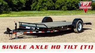 PJ Single Axle HD Tilt T1 Introduction [upl. by Ardnac707]