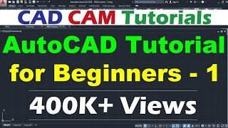 AutoCAD Tutorial for Beginners  1 [upl. by Anelah827]