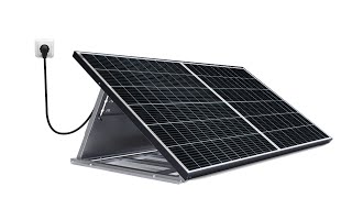 selfPV Easy Solar Kit  Aufstellen Ausklappen Anschließen [upl. by Irahc]