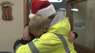 Elementary school aide father of 4 left speechless after 15000 Secret Santa surprise [upl. by Seem]