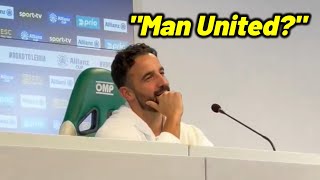 Ruben Amorim press conference about Man United move [upl. by Ordisy]