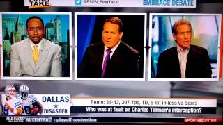 Skip Bayless takes the ultimate low blow on Eric Mangini [upl. by Nehtan]