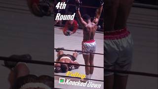 4th round Knockdown  Muhammad Ali vs Zora Folley [upl. by Norine]