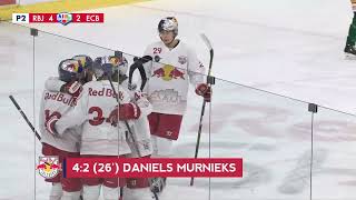 Daniels Mūrnieks Goal vs EC Bregenzerwald 19102023  Alps Hockey League [upl. by Jaylene]