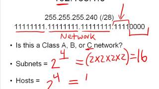 16 How to Find the Number of Subnets Valid Hosts [upl. by Inaboy443]