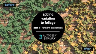 Beautiful and realistic foliage using 3ds Max  Random color shades  Part 1 [upl. by Aiello]