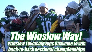 Winslow Township 32 Shawnee 8  HS Football  South Group 4 Final  Cam Miller 2 TDs [upl. by Acihsay]