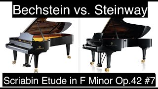 Bechstein vs Steinway  Which Do You Prefer Scriabin F Minor Etude [upl. by Adnawad]