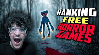 Ranking Steams Best Free HORROR Games [upl. by Sinnard325]