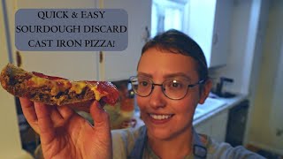 QUICK Sourdough Discard Pizza [upl. by Cathee]