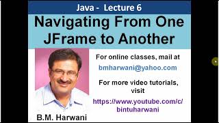 Navigating Among JFrame Forms In Java Swing In English [upl. by Carbrey331]