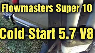 Chevy 57 Flowmaster Super 10 Cold Start [upl. by Martsen]