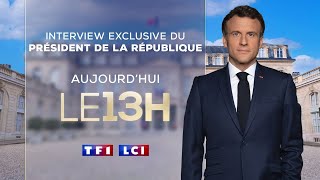 Emmanuel Macron invité du JT de 13H de TF1 [upl. by Sumerlin402]