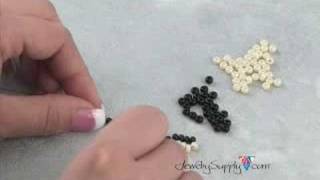 How to create a Netting Stitch  beading [upl. by Jeff]