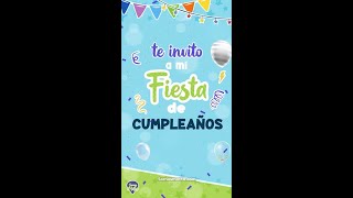 INVITACIÓN Cumpleaños GRATIS para descargar ONLINE 🎁 [upl. by Celestina]