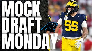 🏈 Mock Draft Monday 20 Panthers Add Future Stars amp Surprise Picks 🏈 [upl. by Alcot]