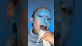 take off my makeup with me 💙 makeupartist makeupshorts makeupremoval makeupremover [upl. by Glorianna]