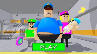 POLICE FAMILY ESCAPE SCARY OBBY ROBLOX roblox obby [upl. by Aurita260]