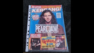 KERRANG ISSUE 466 23RD OCTOBER 1993 PEARL JAM COVER OVERVIEW [upl. by Tenaej]