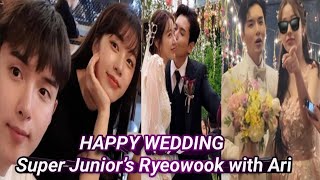 Super Junior’s Ryeowook gets married to former TAHITI member Ari in dreamy wedding ryeowook ari [upl. by Elleira573]