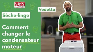 Comment changer le condensateur moteur de mon sèchelinge Vedette Top [upl. by Ertsevlis]