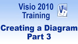 Microsoft Visio 2010 Training Tutorial  Creating a Diagram  Part 3 [upl. by Ayekin]