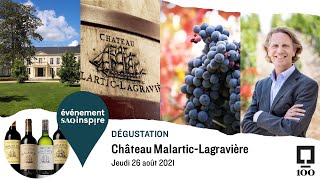 Château MalarticLagravière  DÉGUSTATION VIRTUELLE [upl. by Dnamra955]