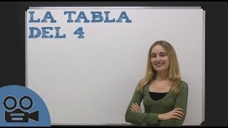 Aprender la tabla de multiplicar del 4 [upl. by Alvie682]