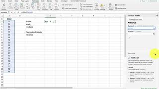 Medidas de Tendencia Central y Variabilidad en Excel para Mac [upl. by Adniram572]