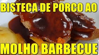 BISTECA DE PORCO AO MOLHO BARBECUE APRENDA FAZER OS DOIS EM UMA RECEITA SÓ POR MARA CAPRIO [upl. by Etneciv]