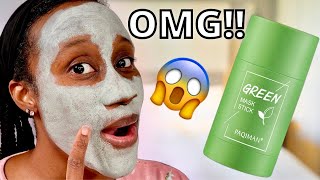 Does This MIRACLE GREEN MASK STICK Work Im SHOCKED 😳  Green Stick Mask [upl. by Katusha209]