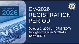 DV 2026 Guide to the US Diversity Visa Lottery Application መሙላት ነገ ይጀምራል ethiopia DV2026 DV [upl. by Ilyah]