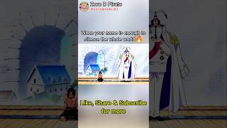 Aces father name reveals reaction🔥 shorts anime onepiece ace Roger [upl. by Steffi]