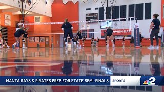 Lemon Bay Port Charlotte prep for volleyball state semifinals [upl. by Esiom]