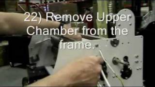 LPE6510 rollers chambers F4 temperature fuse or thermistor sensor disassembly [upl. by Clauddetta]