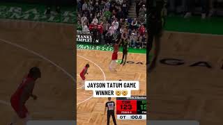 Tatum hit a clutch game winner😤fypシ゚viral gamewinnernba celticsbasketball [upl. by Inge897]