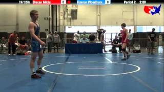 Stevan Micic vs Gunnar Woodburn at 2013 Junior Nationals  FILA  FS [upl. by Borroff]