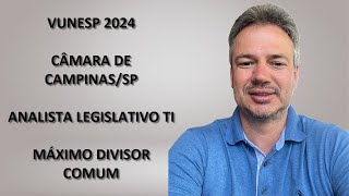 VUNESP24Q013 – VUNESP – CONCURSO CÂMARA DE CAMPINAS SP 2024 – ANALISTA LEGISLATIVO TI – MDC [upl. by Hoover]