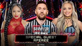 Special Guest Referee Match  Liv Morgan VS Bianca Belair  WWE 2K24 [upl. by Humfrey]