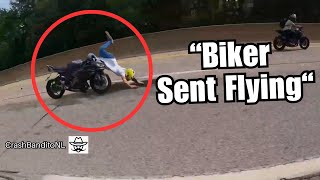 Extreme Motorcycle Crashes  CrashBanditoNL [upl. by Dailey]