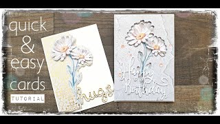 Quick amp Easy Cards  Tutorial  using Carnation Crafts Daisy Die [upl. by Sherurd367]