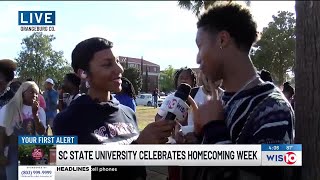 Students Celebrate Homecoming at South Carolina State University [upl. by Derinna]